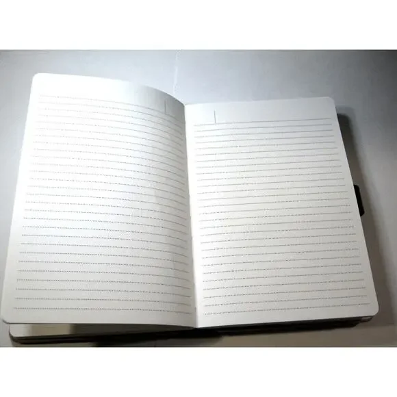 Linen hardcover Journal with a Classic PU Leather snap Closure 8x6 inch A5 size - Picture 3 of 6